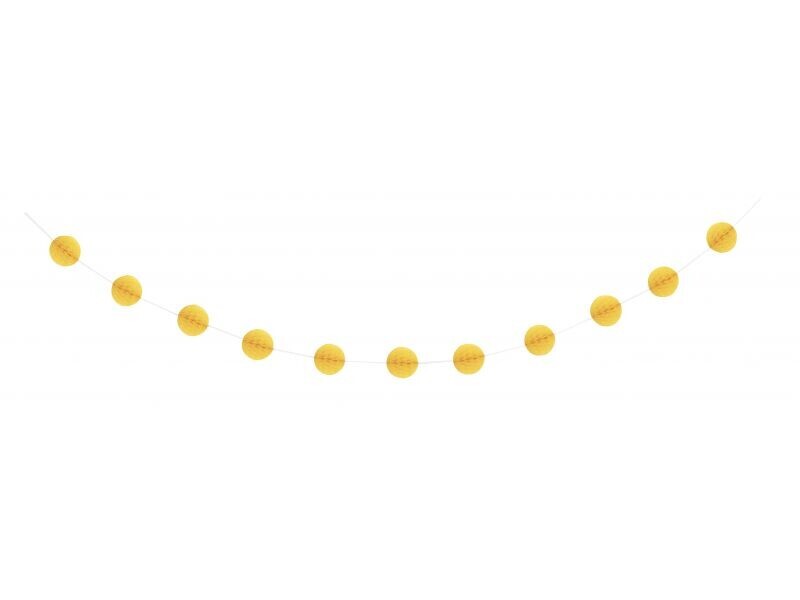 Yellow Honeycomb Garland